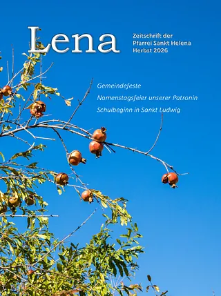 Cover der Pfarrzeitschrift LENA (Ausgabe Herbst 2026)