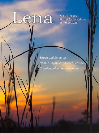 Cover der Pfarrzeitschrift LENA (Ausgabe Sommer 2026)